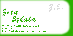zita szkala business card